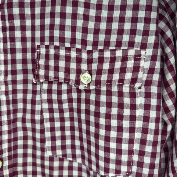 Vintage 70s/80s Levi’s Gingham Button Up Shirt Men’s M Made in USA Western - Picture 4 of 8